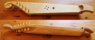 A birch 5-string kantele made by Billy Horne 
