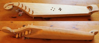 A birch 5-string kantele made by Billy Horne